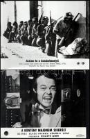 cca 1987 előtt készült mozifilmekből egy-egy jelenet, 21 db vintage produkciós filmfotó ezüst zselat...