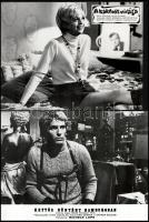 cca 1987 előtt készült mozifilmekből egy-egy jelenet, 21 db vintage produkciós filmfotó ezüst zselat...