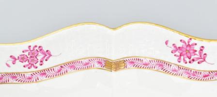 Herendi Apponyi mintás nagy méretű kínálótál. Kézzel festett, jelzett, hibátlan 26 cm