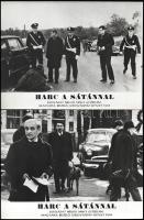 cca 1969 ,,Harc a sátánnal" című szovjet film jelenetei és szereplői, 19 db vintage produkciós ...