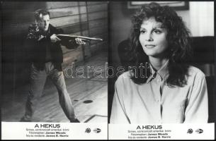 cca 1988 ,,A hekus" című amerikai krimi jelenetei és szereplői, 5 db vintage produkciós filmfot...