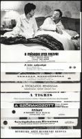 cca 1988 előtt készült mozifilmekből egy-egy jelenet, 23 db vintage produkciós filmfotó ezüst zselat...