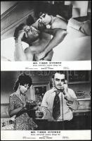 cca 1970 ,,Mr. Tibbs nyomoz című amerikai bűnügyi film jelenetei és szereplői (főszereplő Sidney Poitier), 9 db vintage produkciós filmfotó ezüst zselatinos fotópapíron, a képek felén halvány hajtásnyom, 18x24 cm
