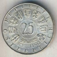 Ausztria 1956. 25Sch Ag "Wolfgang Amadeus Mozart" T:2