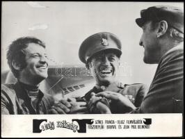 cca 1969 ,,A nagy zsákmány" című francia - olasz filmvígjáték jelenetei és szereplői (köztük Bo...