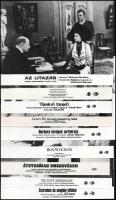 cca 1989 előtt készült mozifilmekből egy-egy jelenet, 27 db vintage produkciós filmfotó ezüst zselat...