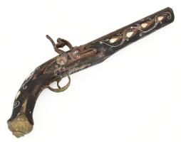 Replika kovás pisztoly, h: 42 cm