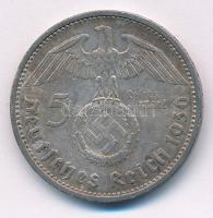 Német Harmadik Birodalom 1936G 5M Ag "Hindenburg" T:XF patina
German Third Reich 1936G 5 ...