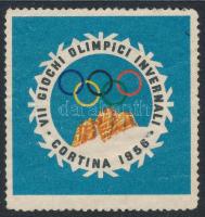 1956 VII. Téli Olimpiai Játékok Cortina levélzáró (ritka)