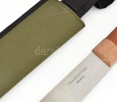 Brazil nagyméretű machete, tartójában, hibátlan, jelzéssel, h: 70 cm
