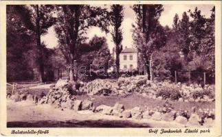 1937 Balatonlelle, Gróf Jankovich László park (EK)