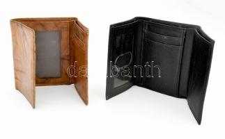 2 db bőr pénztárca, egyik nautica 10x8 cm