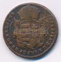 1763. Rézdénár "Mária Terézia / zárt korona" T:VF,F
Huszár: 1756., Unger III.: 1278