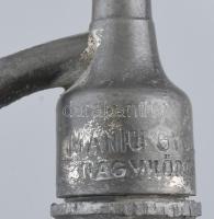 cca 1920-1930 Ott Tivadar és Tsa Szikvízgyára Győr feliratú régi szódásüveg, jelzett fejjel, korának...