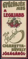 The Marshall cigarettahüvely számolócédula