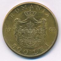 Románia 1945. 500L Ni-sárgaréz "I. Mihály" T:XF karc
Romania 1945. 500 Lei Ni-brass "...