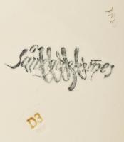 Sarreguemines francia virágfüzér mintás tál szett, 6 darab, kopottak, jelzéssel, d: 24 cm