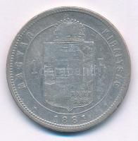 1881KB 1Ft Ag "Ferenc József / Középcímer" T:F ph.
Adamo M15