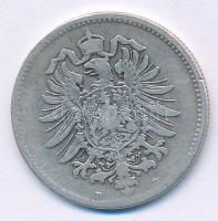 Német Birodalom 1875D 1M Ag T:VF,F 
German Empire 1875D 1 Mark Ag C:VF,F
Krause KM#7