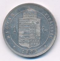 1873KB 1Ft Ag "Ferenc József / Középcímer" Körmöcbánya T:AU,XF
Huszár: 2138., Unger III.:...