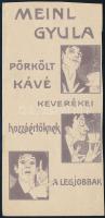 Meinl Gyula pörkölt kávé számolócédula