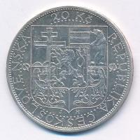 Csehszlovákia 1937. 20K Ag "Masaryk köztársasági elnök halála" T:AU
Czechoslovakia 1937. ...