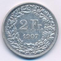 Svájc 1907. 2Fr Ag T:AU Switzerland 1907. 2 Francs Ag C:AU Krause KM#21