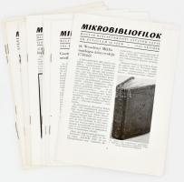 1982-1984 Mikrobibliofilok. A Magyar Miniatűrkönyv Gyűjtők Lapja folyóirat 9 száma