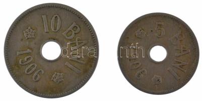 Románia 1906. 5b Cu-Ni + 10b Cu-Ni T:VF
Romania 1906. 5 Bani Cu-Ni + 10 Bani Cu-Ni C:VF