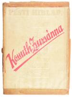 Földes Éva - Szabó Emma: Kossuth Zsuzsánna. A magyar szabadság ismeretlen hősnőjének élete és levelei. Bp., 1944. Közlekedési nyomda. Papírkötésben, ragasztott papírborítóval