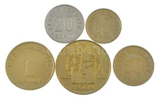 Észtország 1992-2003. 10s-5K (5xklf) T:UNC,AU Estonia 1992-2003. 10 Senti - 5 Krooni (5xdiff) C:UNC,AU