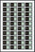 1980 Bélyegmúzeum hajtott teljes ív (betapadás / gum disturbance)