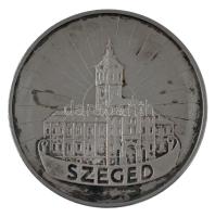 Fritz Mihály (1947-) 2000. "Magyar Millenium 2000 / Szeged" ezüstözött fém emlékérem, tokban (42,5mm) T:AU (eredetileg PP)