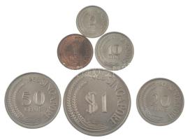 Szingapúr 1968. 1c-1D (6xklf) forgalmi összeállítás T:UNC,AU Singapore 1968. 1 Cent - 1 Dollar (6xdiff) coin set C:UNC,AU