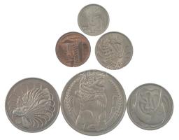 Szingapúr 1968. 1c-1D (6xklf) forgalmi összeállítás T:UNC,AU
Singapore 1968. 1 Cent - 1 Dollar (6xd...