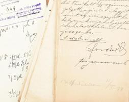 cca 1890-1905 Váradi Várady Károly (1859-1914) ügyvéd, országgyűlési képviselő okmány hagyatéka, ben...