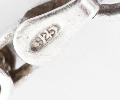 Ezüst(Ag) masszív király nyaklánc, jelzett, h: 43 cm, nettó: 27,4 g