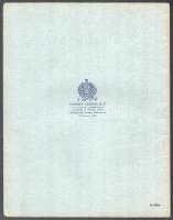 cca 1920-1940 Debreceni Négyévfolyamú Női Felső Kereskedelmi Iskola feliratú, üres füzet, gyártja: C...