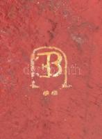 Kerek festett monogramos fadoboz, szép állapotban, d: 11 cm, m: 7,5 cm