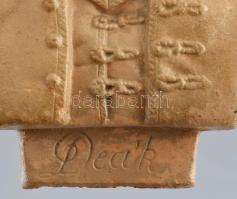 Ismeretlen alkotó: Deák Ferenc, büszt, mázas kerámia, kopásokkal, m: 19,5 cm