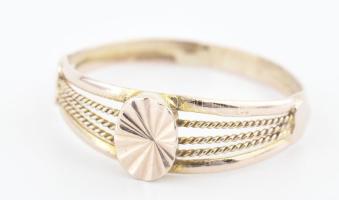 14k arany (Au) gyűrű, jelzéssel, m: 55, nettó: 1 g