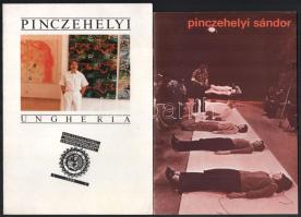 Pinczehelyi Sándor össz. 6 db kiállítási katalógusa: 1974, Pécs; 1978, Kőszeg; 1983, Székesfehérvár;...