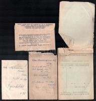 cca 1940 Szegedi gyógyszertárak 3 db recept boríték + 1 db megviselt vényfüzet