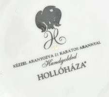 Hollóházi Szász Endre által tervezett mintával díszített váza, "Nemzeti Sportszövetség" fe...