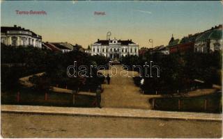 Turnu Severin, Szörényvár; Portul / park, town hall (small tear)