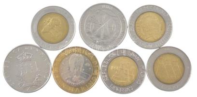 San Marino 1977-1979. 100L (2xklf) + 1986-1991. 500L (4xklf) + 2000. 1000L mind forgalmi emlékkiadás...