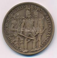 Garamkeszi János (1936-) 1984. "MÉE Nógrád-megye / Drégely vára - Szondy György" bronz eml...