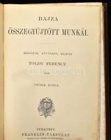 Bajza [József]: Bajza összegyűjtött munkái. I-VI. köt. [3 kötetben]. Második, bővített kiadás, Toldy...