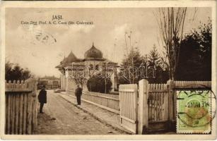 1914 Iasi, Jasi, Jassy, Jászvásár; Casa Dlui Prof. A. C. Cuza (Str. Codrescu) / house of Prof. A. C. Cuza (EK)