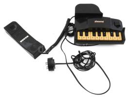 cca 1980 Pianotel, zongora alakú vezetékes telefon, jelzéssel, szép állapotban, h: 20 cm